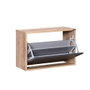 Hanah Home SHC-110-TA-1 Zapatero con diseño elegante en Nogal Claro y Antracita, 60x42x30 cm